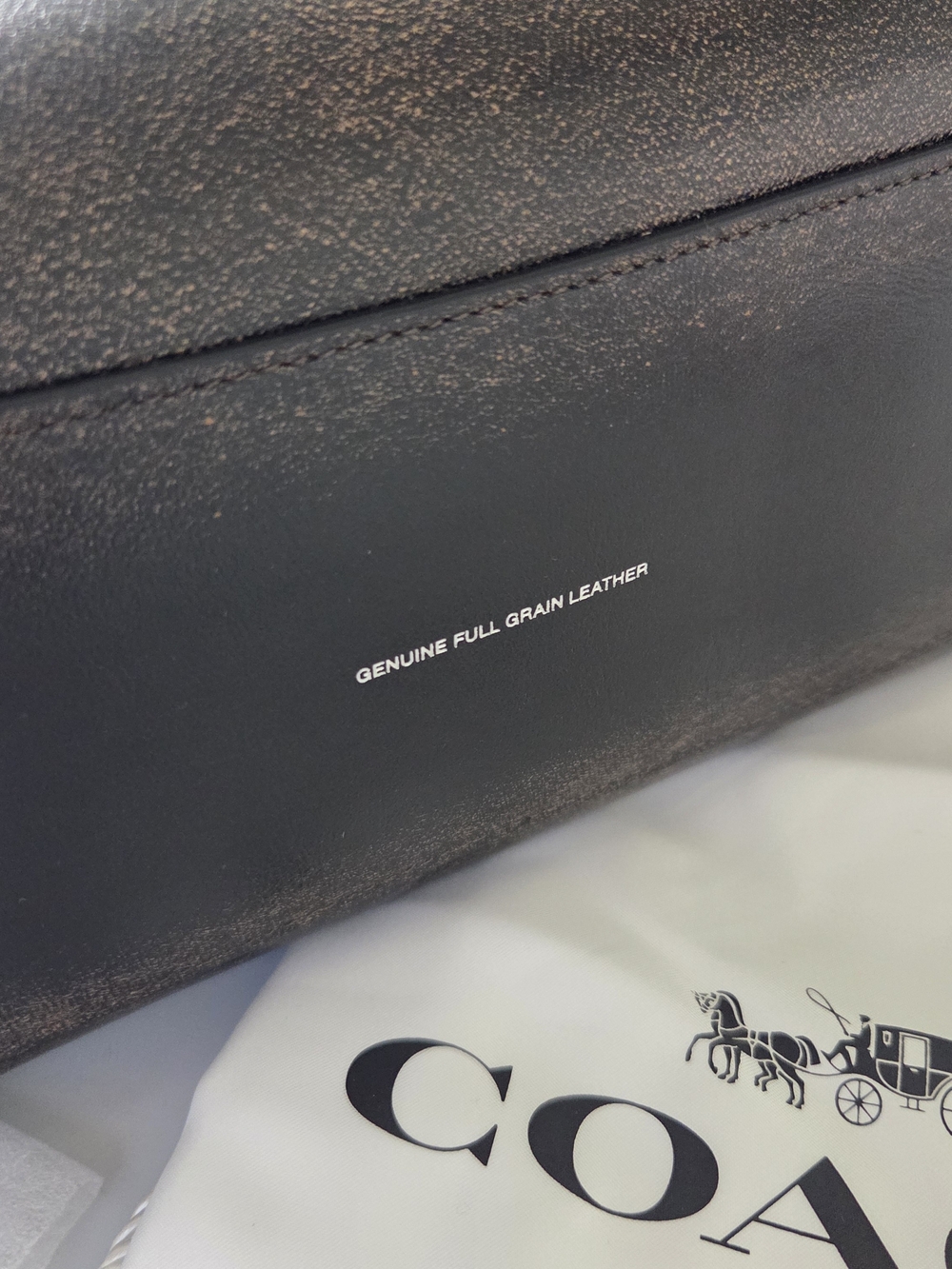Coach Cargo Tote 26 in Loved Leather - Picture 10 of 16